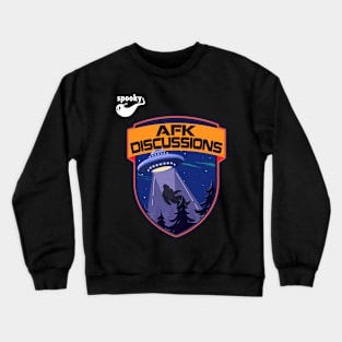 ufo bigfoot abduction Crewneck Sweatshirt